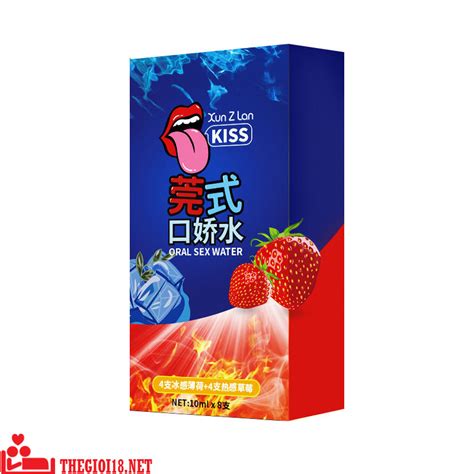 Nước BJ Lửa Băng ORAL SEX WATER Hộp 8 Gói