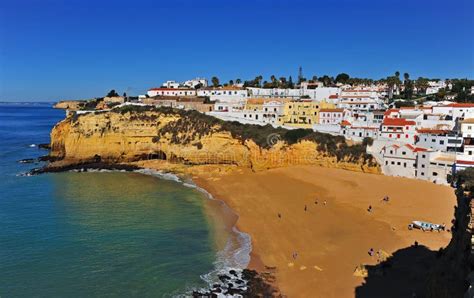 Beautiful Top View Of Carvoeiro Beach Editorial Photography Image Of