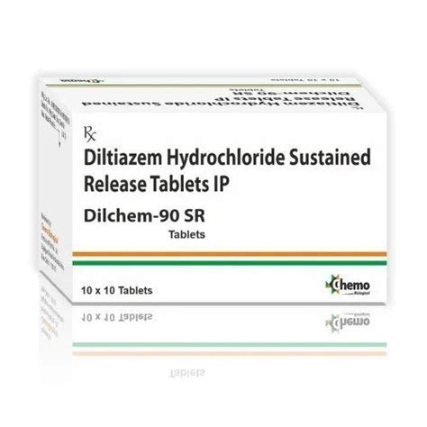 Diltiazem Hydrochloride 90mg Sustained Release Tablets Shelf Life 24