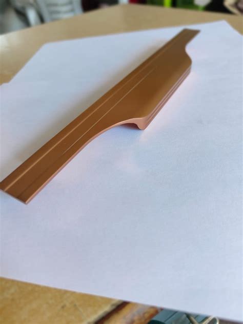 Rose Gold Aluminium Profile Handle Manufacturers For Cabinet Fitting