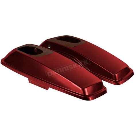 Hogworkz Crimson Red Sunglo Saddlebag Speaker Lids Hw Harley