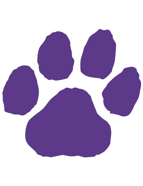 Purple Paw Print Temporary Tattoo - Ships in 24 Hours!