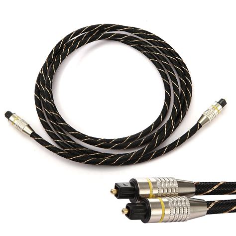 Cable De Audio Ptico Digital Toslink Chapado En Oro 1m 1 5 M 2m 3M