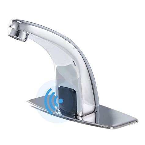 Flg Commercial Single Hole Touchless Bathroom Sink Faucet Smart