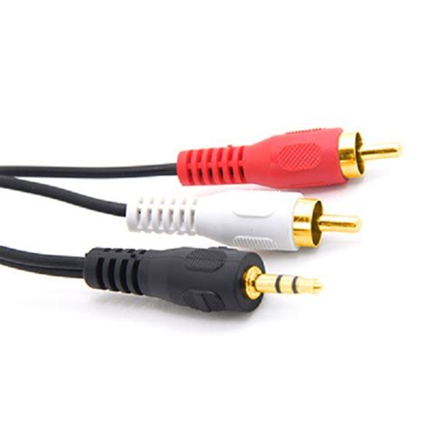 Cabo Rca P2 Stereo X 2 Plugs Rca Audio 1 50 Metros 2 Rca Ponta Dourada