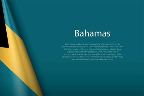 national flag Bahamas isolated on background with copyspace 28649983 ...