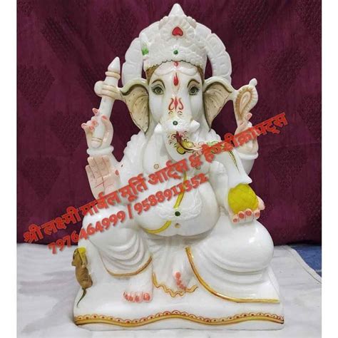 Ganesh Ji Marble Statue At Rs Shanti Nagar Colony Jaipur Id