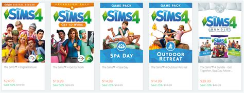 Origin Sale: Save Up To 50% on The Sims 4 Games | SimsVIP
