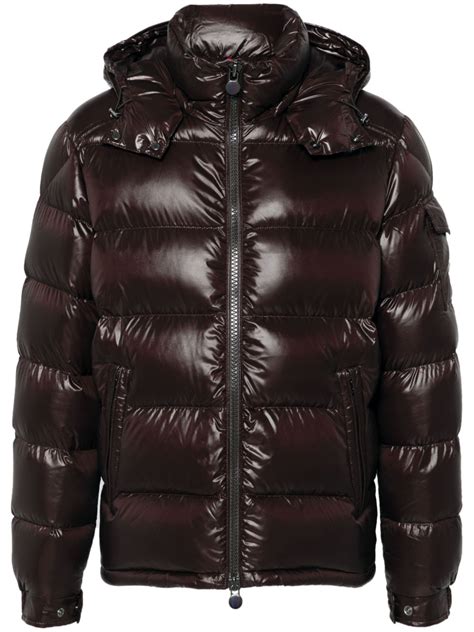 Moncler Maya Puffer Jacket Brown FARFETCH