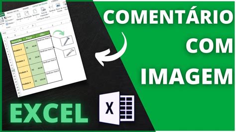 Como Inserir Coment Rio No Excel Imagem Youtube