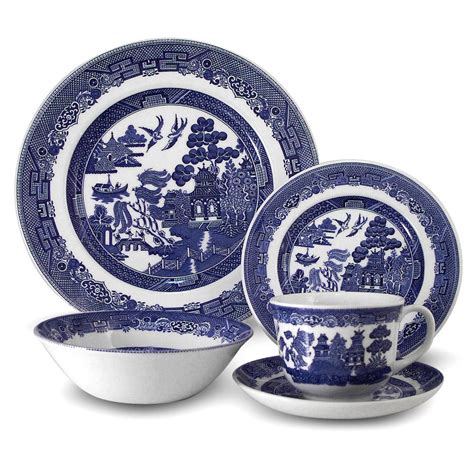 Johnson Brothers Blue Willow Dinner Set 20pce Blue Willow Blue