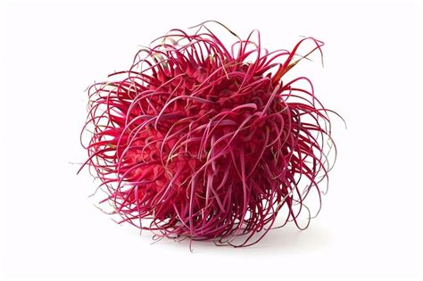 Rambutan Isolated On White Background Premium Ai Generated Image