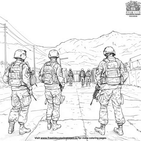Army Base Coloring Pages