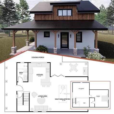 Carl's Golf Simulator Shed Floor Plans - Carl's Place