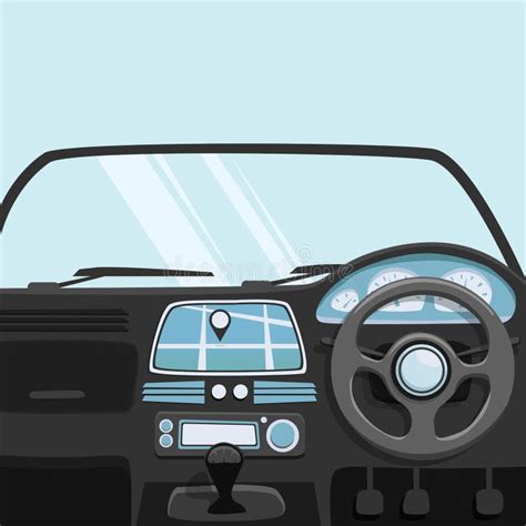 Vehicle Interior Inside Car Stock Vector Illustration Of Auto Salon