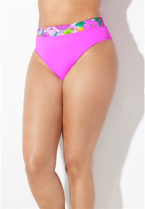 High Waist Cheeky Bikini Brief Catherines