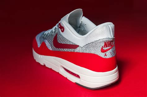 Nike Air Max 1 Ultra Flyknit Sport Red Sneaker Bar Detroit