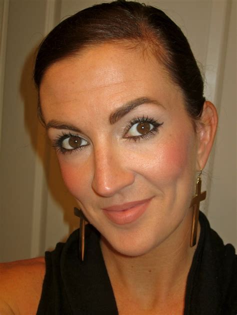 My Attempt At The Slick Hair Trend Paired With Black Rimmed Eyes And Nude Lip Myth By MAC