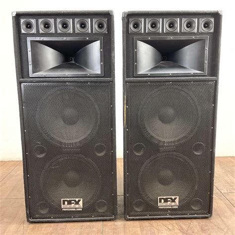 Sold Price Pair Dfx Professional Audio Speaker System April 6 0122