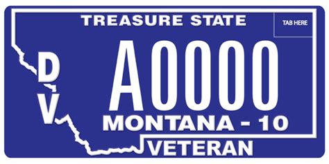 Militaryveteran License Plates Mt Motor Vehicle Division