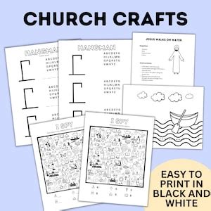 Sunday School Activity Fun Pack Sunday School Craft Church Activities ...