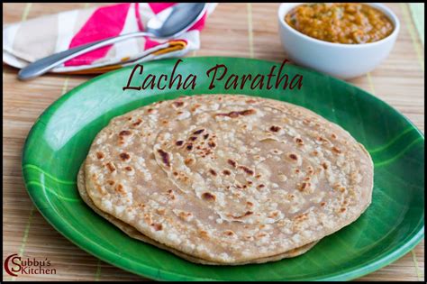 Lacha Paratha Recipe | Layered Indian Bread Recipe - Subbus Kitchen