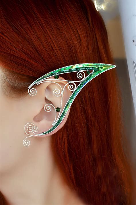 Elf Ear Cuffs Green Tannybunny Jewelry