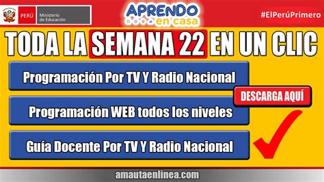 Semana Toda La Programaci N Radio Tv Web Gu A Docente