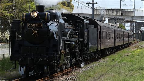 25年振りの旧客！！ 秩父鉄道 C58 363旧客4両 Slパレオエクスプレス 石原〜ひろせ野鳥の森通過 Youtube