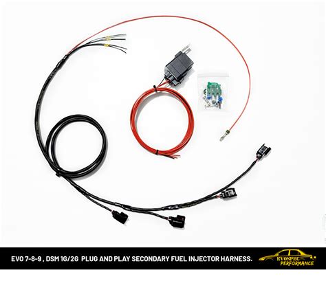 Dsm 1g2g Plug And Play Secondary Fuel Injector Harness Evospec Performance