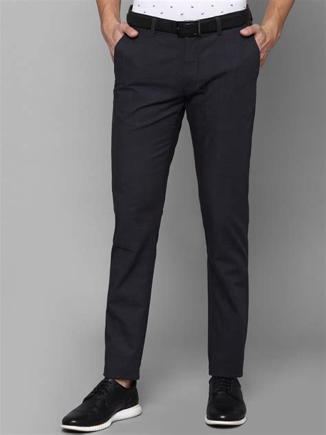 Buy Allen Solly Men Black Slim Fit Trousers Trousers For Men 18155282 Myntra