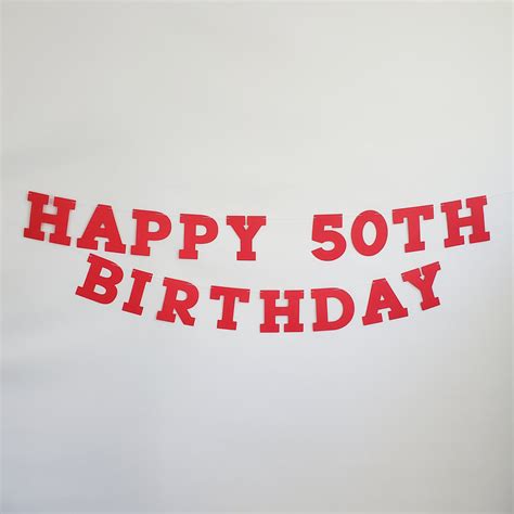 50th Birthday Banner Clip Art