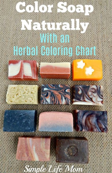 Color Soap Naturally Herbal Coloring Chart Included Simple Life Mom