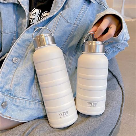 Original Tyeso Vacuum Insulated Tumbler Hot And Cold Thermoflask Stainless Steel Water Bottle