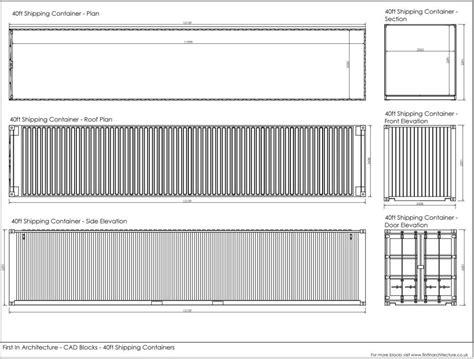 Free Cad Blocks Shipping Containers