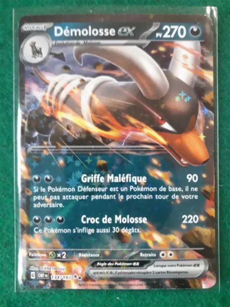 Carte PokÉmon DÉmolosse Ex 134197 Flammes Obsidiennes Ev03 Eur 400 Picclick Fr