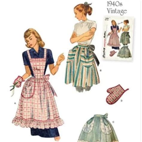 40s Apron Pattern Etsy