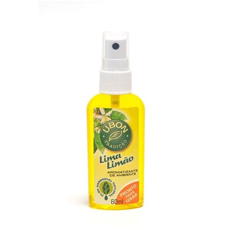 Mini Aromatizante de Ambiente Ubon Pronto Uso Lima Limão 60ml Ubon e