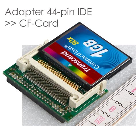 Adapter IDE 44-pin >> CF-Card Microdrive CF-Karte CompactFlash ...