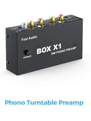 Fosi Audio Pré Amplificador Phono Box X1 Para Plataforma Giratória MM