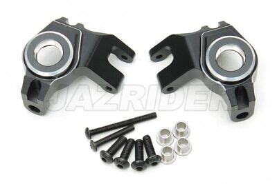 Jazrider Aluminum Front Steering Knuckle Arm Black Set For Axial 1 6