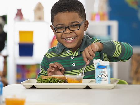 Kids Eating Lunch At School