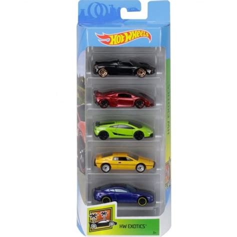 Hot Wheels darabos kisautó készlet Exotics Gyerekajándék