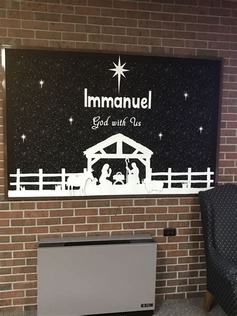 Nativity Scene Bulletin Board For Christmas