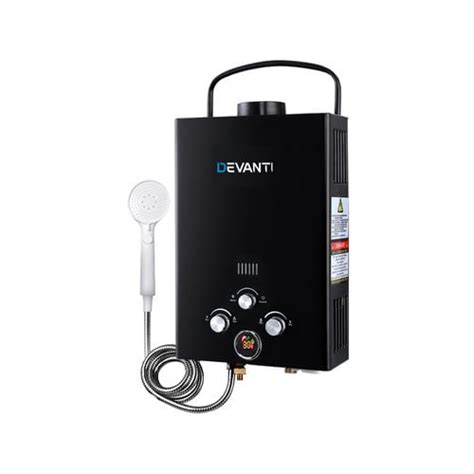 Devanti Outdoor Gas Hot Water Heater W Pump Black Bunnings Australia