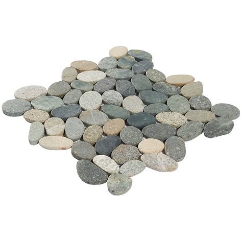 Nature Sumatra Round Pebble Mosaic Tilebar