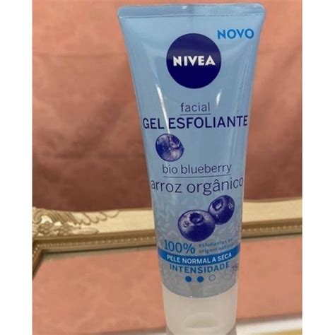 Gel esfoliante Nivea Bio Blueberry Arroz Orgânico Shopee Brasil