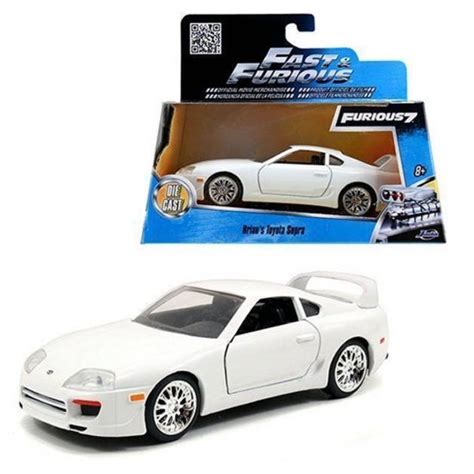 Miniatura Carro Toyota Supra Brian S Velozes E Furiosos Branco