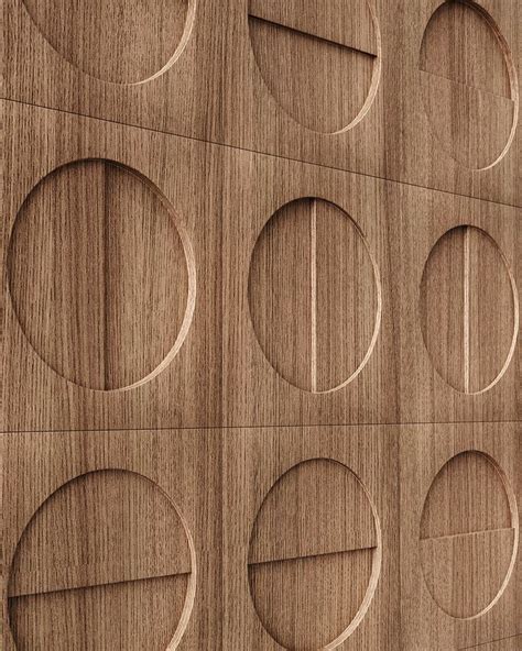 Moon Wood 3D Panels Wooden Accent Wall Wood Cladding Interior