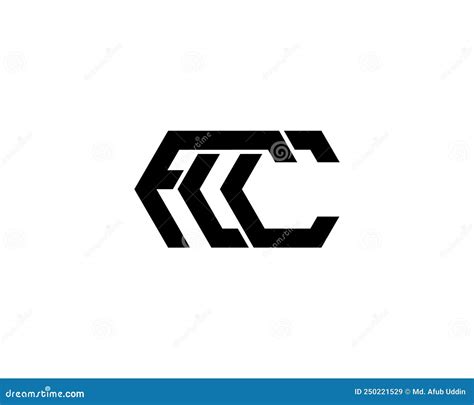 Fcc Letter Modern Logo Icon Design Stock Vector Illustration Of